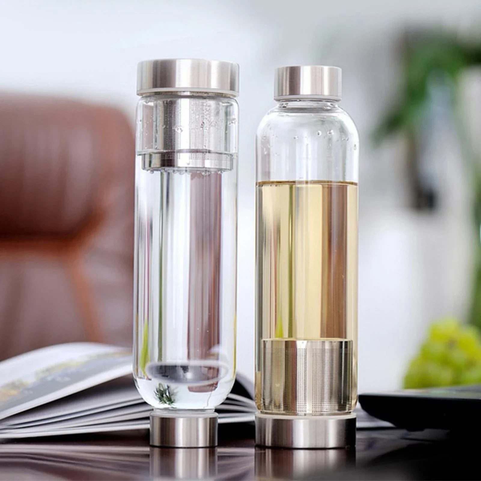 Outdoor Sport Glass Water Bottle - Garrafa de água esportiva de vidro,