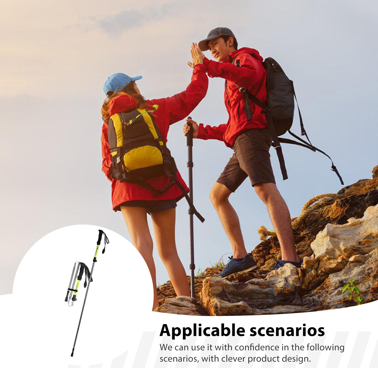 Bastão de Trekking em Liga de  - Outdoor Sport Climbing Gear avaliação e preço