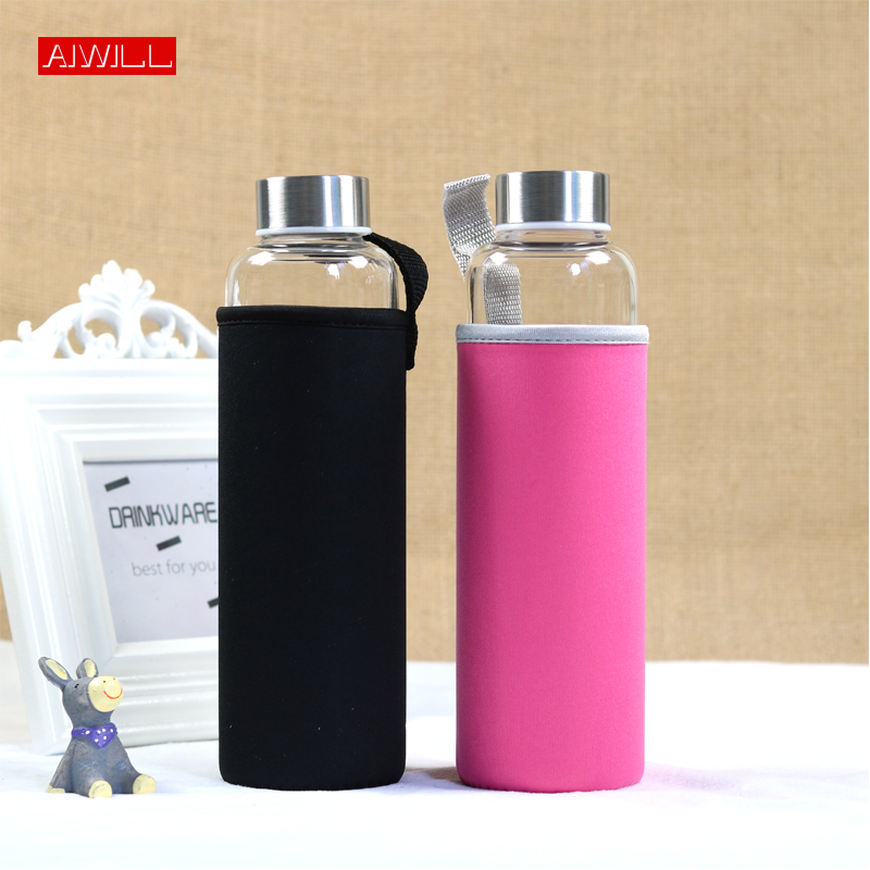 Aiyill garrafa de água esporti - Outdoor Sport Glass Water Bottle avaliação e preço