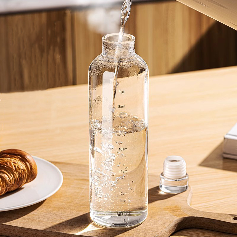 Fome 500/750/1000ml garrafa de - Outdoor Sport Glass Water Bottle avaliação e preço
