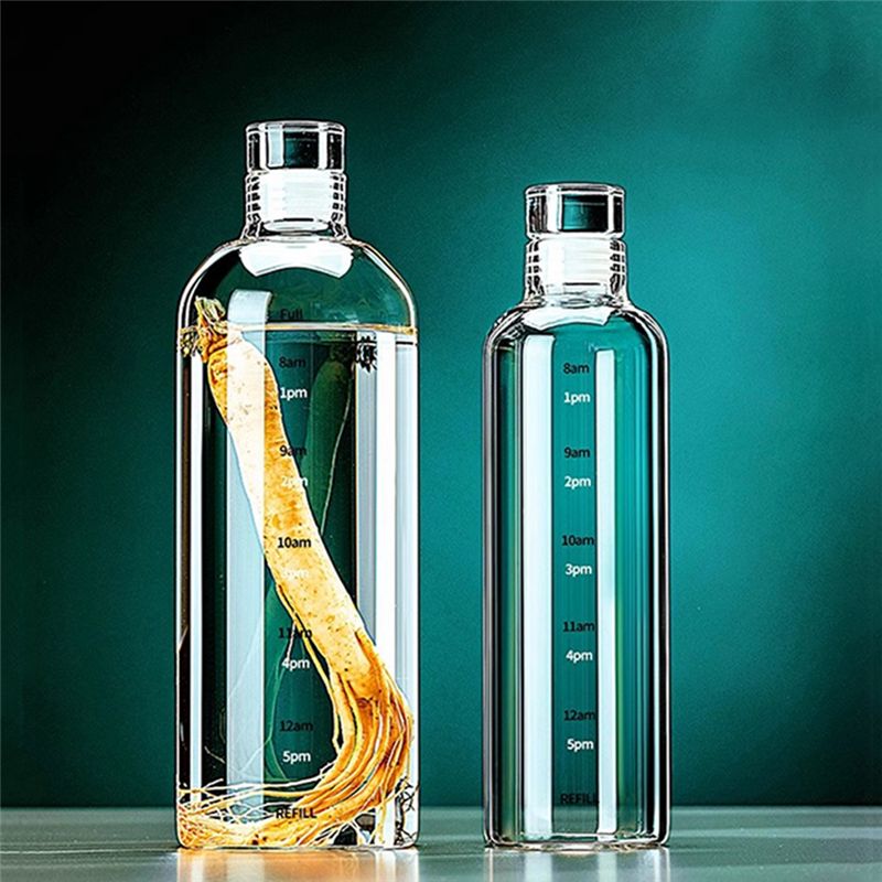 Garrafa de água esportiva em v - Outdoor Sport Glass Water Bottle avaliação e preço